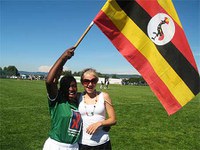 Fotballag fra Nsumba på besøk sommeren 2008