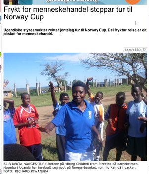 Frykter Norway Cup-deltakere utsettes for menneskehandel Frykter Norway Cup-deltakere utsettes for menneskehandel