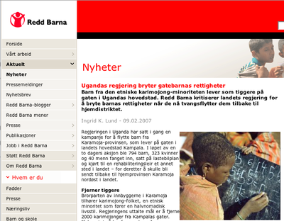 Ugandas regjering bryter gatebarnas rettigheter Ugandas regjering bryter gatebarnas rettigheter